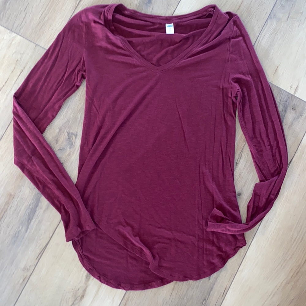 old navy luxe long sleeve top
